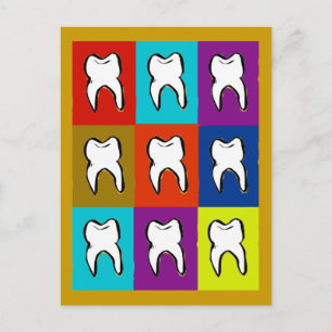Dentist Popart Gifts Briefkaart
