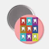 Dentist Popart Gifts Magneet (Voorkant / Achterkant)