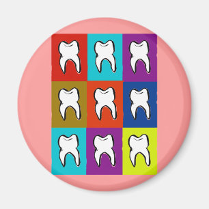 Dentist Popart Gifts Magneet