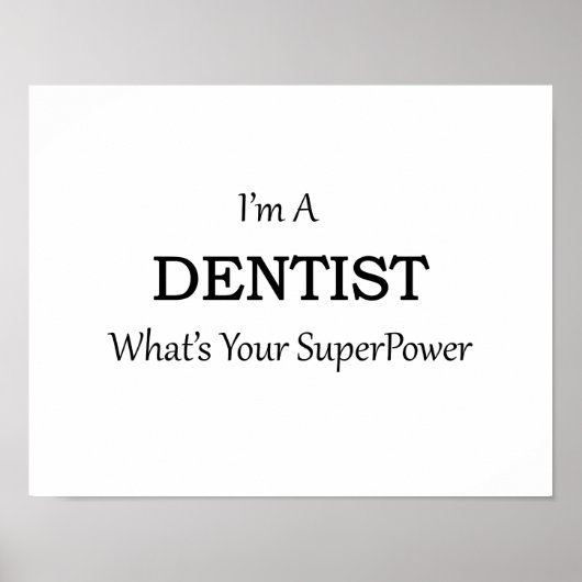 DENTIST POSTER (Voorkant)