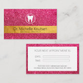 Dentist Professional tandheelkundige benoeming Visitekaartje (Voorkant / Achterkant)