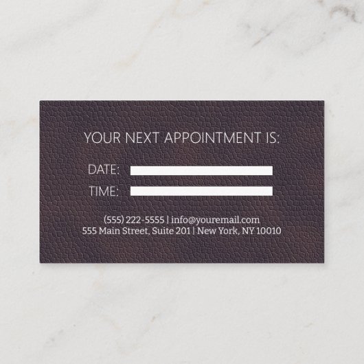 Dentist Professional tandheelkundige benoeming Visitekaartje (Achterkant)