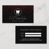 Dentist Professional tandheelkundige benoeming Visitekaartje (Voorkant / Achterkant)