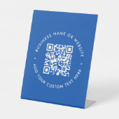Dentist QR-code | Moderne professionele profession Reclamebord Met Voetstuk (Voorkant)