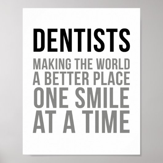 Dentist Quotes Poster (Voorkant)