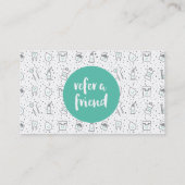 Dentist Reference Visitekaartje. Aanbevelingskaartje (Achterkant)