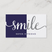 Dentist Reference Visitekaartje Aanbevelingskaartje (Achterkant)