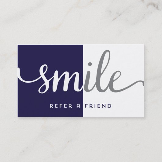 Dentist Reference Visitekaartje Aanbevelingskaartje (Achterkant)