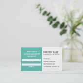 Dentist Reference Visitekaartje Aanbevelingskaartje (Staand voorkant)