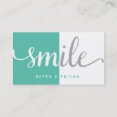 Dentist Reference Visitekaartje Aanbevelingskaartje (Achterkant)