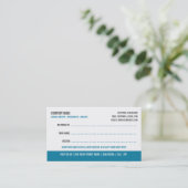 Dentist Reference Visitekaartje Aanbevelingskaartje (Staand voorkant)