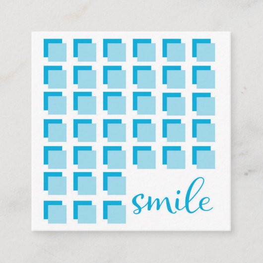 Dentist Referral Card Square Vierkante Visitekaartje (Voorkant)