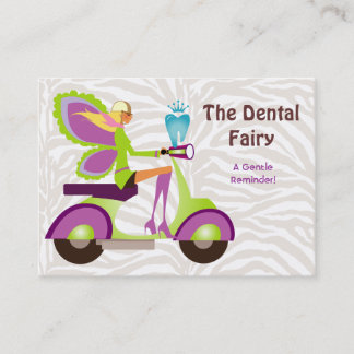 Dentist Reminder Card Scooter Fairy Afsprakenkaartje
