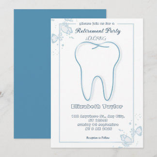 Dentist retirement invitation -Thank You Dentist Kaart