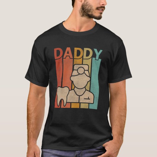 Dentist Retro Style  Papa Grafische vaders T-shirt (Voorkant)