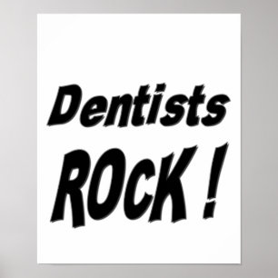 Dentist Rock. Poster afdrukken