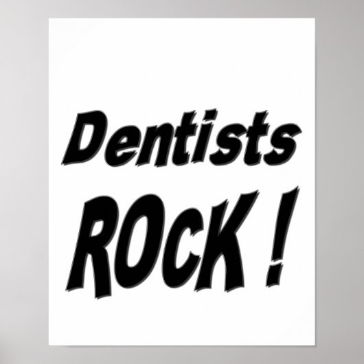 Dentist Rock. Poster afdrukken (Voorkant)