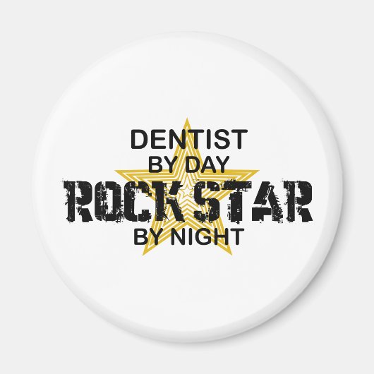 Dentist Rock Star by Night Magneet (Voorkant)