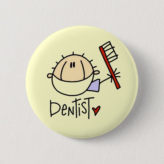 Dentist Ronde Button 5,7 Cm (Voorkant)