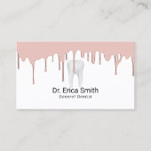 Dentist Roos Gold Driving Dental Care Visitekaartje (Voorkant)