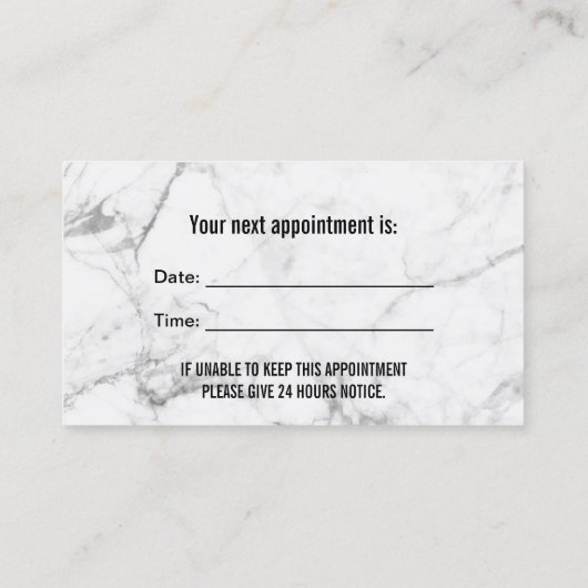 Dentist Roos Gold Glitter Dental Appointment Afsprakenkaartje (Achterkant)