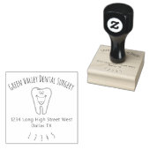Dentist Rubberstempel (Gestempeld)