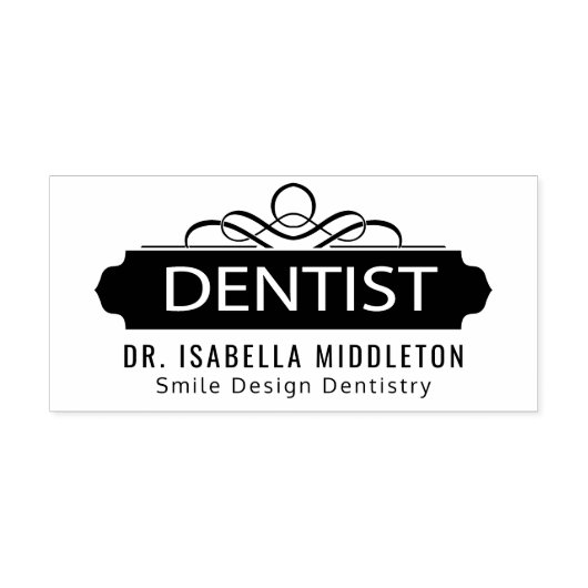Dentist Rubberstempel (Afrduk)