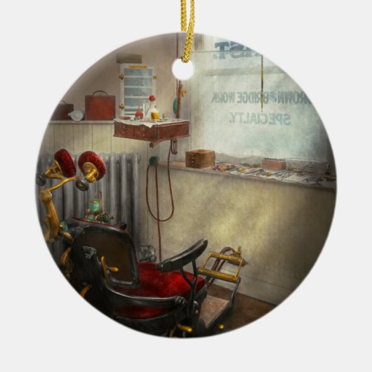 DENTIST - S.B. Johnston, Dentist 1919 Keramisch Ornament (Voorkant)
