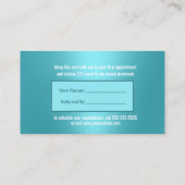 Dentist Share a Smile Turquoise Dental Referral (Achterkant)