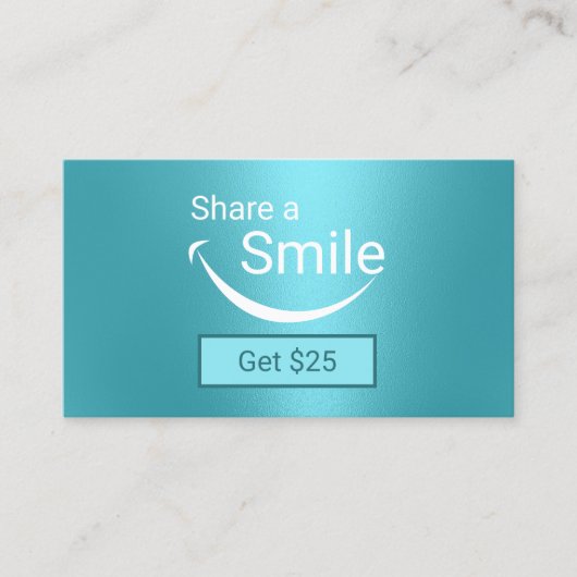 Dentist Share a Smile Turquoise Dental Referral (Voorkant)