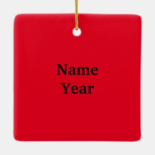 Dentist Silhouette kerstversiering Keramisch Ornament (Achterkant)