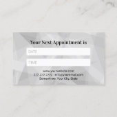Dentist Silver Tooth Abstracte tandheelkundige zor Afsprakenkaartje (Achterkant)
