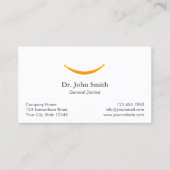 Dentist Simple Gold Smile Dental Appointment Afsprakenkaartje (Voorkant)