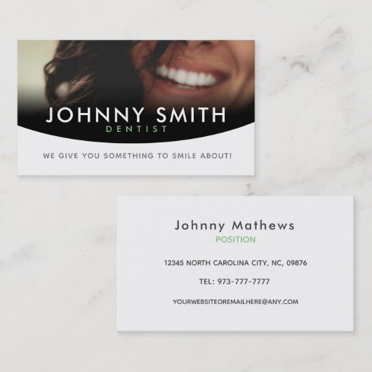 Dentist Slogans Visitekaartjes (Voorkant / Achterkant)