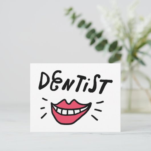 Dentist Smile Briefkaart (Staand voorkant)