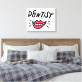 Dentist Smile Canvas Afdruk (Insitu (Slaapkamer))