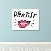 Dentist Smile Canvas Afdruk (Insitu (Houten vloer))