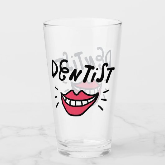 Dentist Smile Glas (Voorkant)