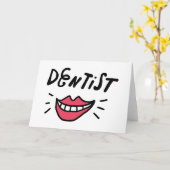 Dentist Smile Kaart (Gele Bloem)
