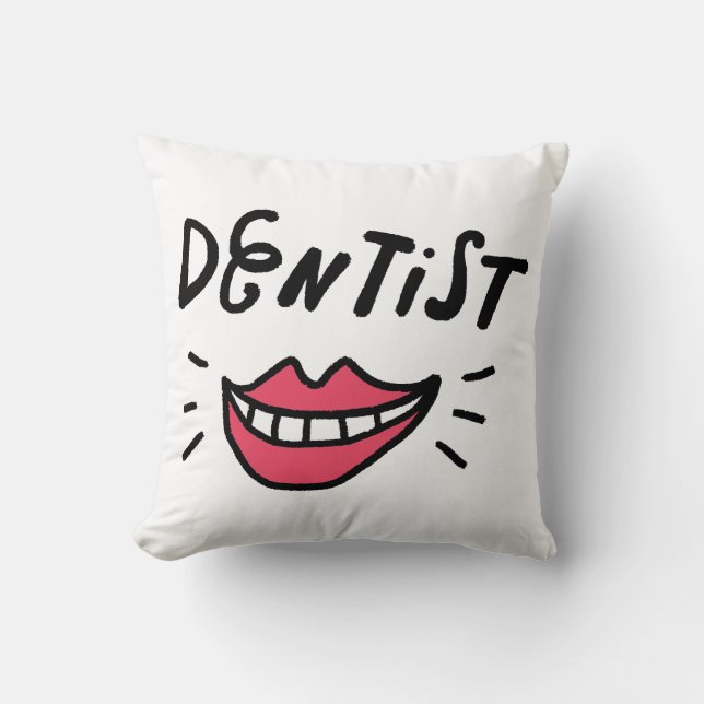 Dentist Smile Kussen (Voorkant)