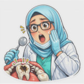 Dentist Smile Sticker (Voorkant)