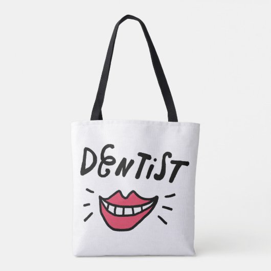 Dentist Smile Tote Bag (Achterkant)
