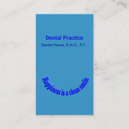 Dentist Smile Typography Appointment Afsprakenkaartje
