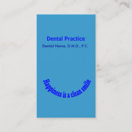 Dentist Smile Typography Appointment Afsprakenkaartje