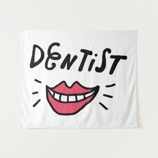 Dentist Smile Wandkleed (Voorkant (horizontaal))