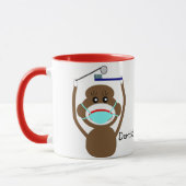 Dentist Sock Monkey Coffee-Mok Mok (Links)