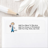 Dentist Stick Figuur Etiket (Insitu)