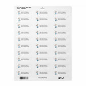 Dentist Stick Figuur Etiket (Full Sheet)