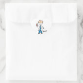 Dentist Stick Figuur Hart Sticker (Tas)