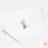 Dentist Stick Figuur Hart Sticker (Envelop)